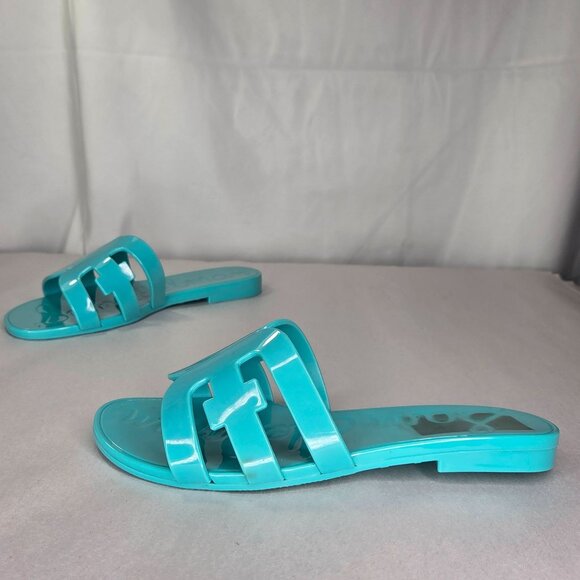 Sam Edelman Bay Jelly Women's Slip on Flat Pool Slides - Picture 2 of 7